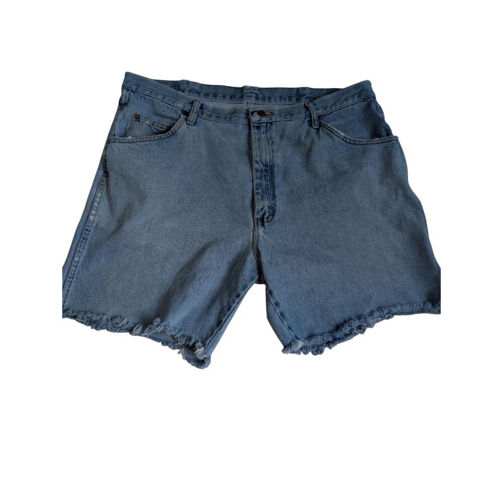 Vintage Y2K Wrangler Dad Jorts Denim Cut-off Raw HemJean Shorts Men's 40